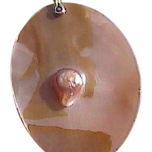 Sterling Silver Mother Of Pearl Freshwater Blister